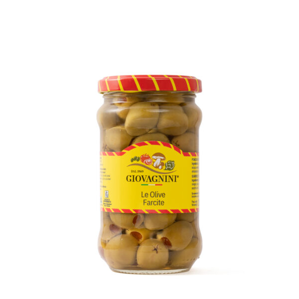 Pepper stuffed olives